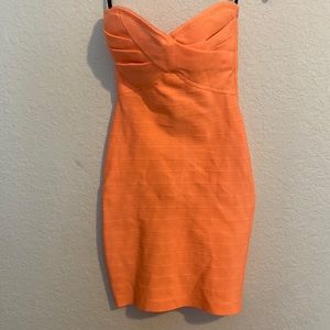 Bebe pink/coral sexy dress